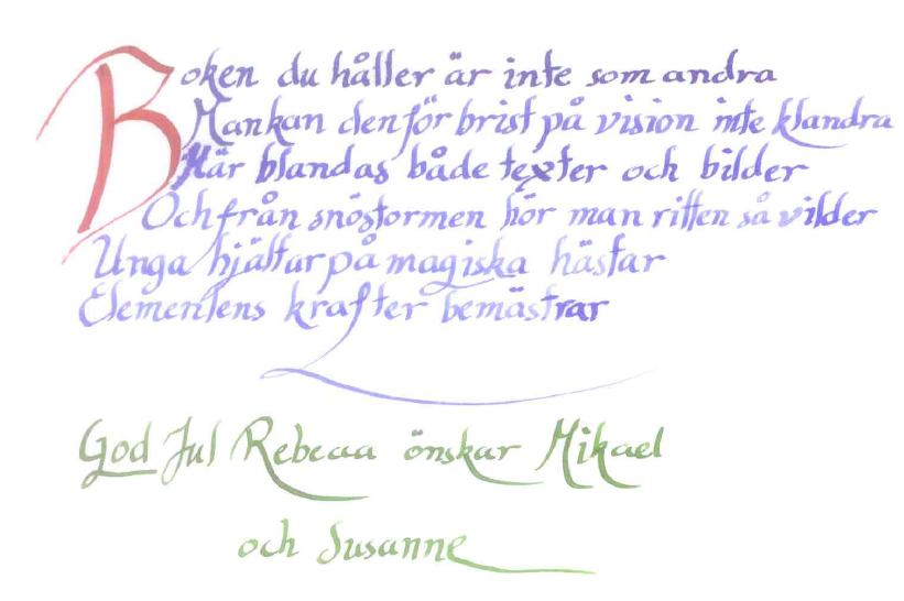 Calligraphy sample 2